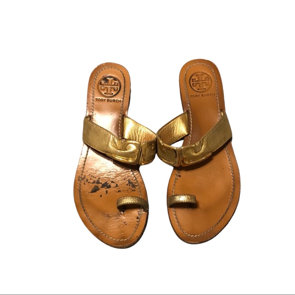 Tory Burch Gold Sandals